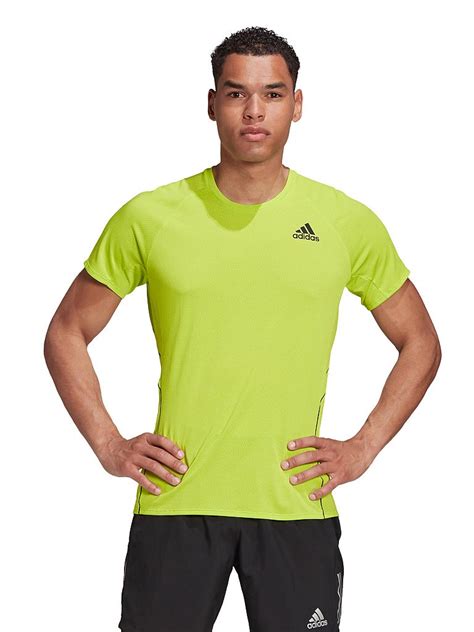 laufshirt herren neon grün adidas|Grun .